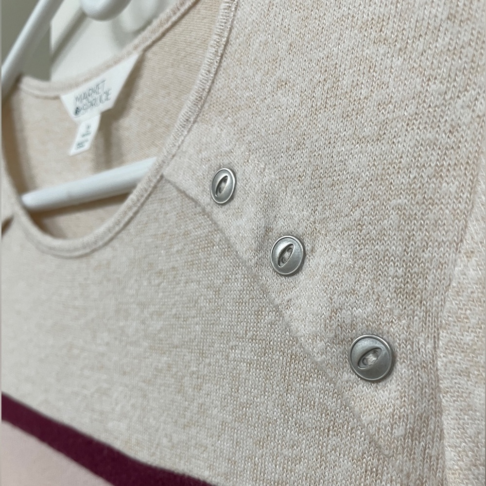 Market & Spruce Women's XS Petite Longsleeve Top - Picture 3 of 7
